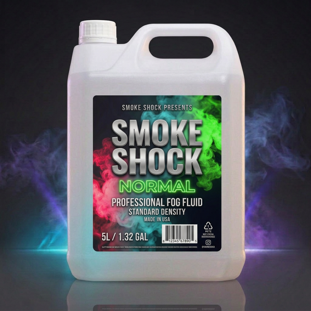 SMOKE SHOCK Normal, vista frontal con humo azul y violeta y reflejo